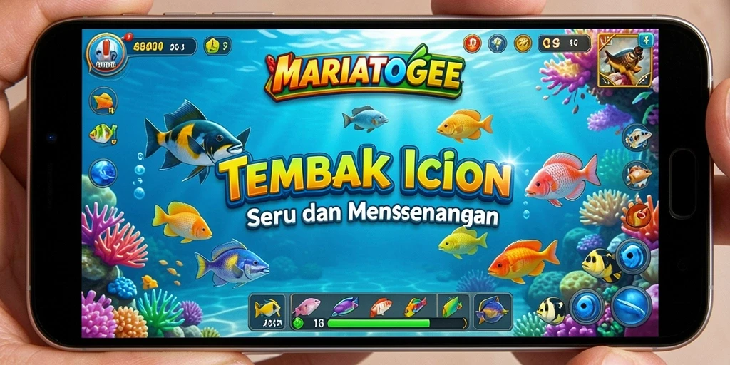 Tampilan menarik gameplay Tembak Ikan MARIATOGEL.