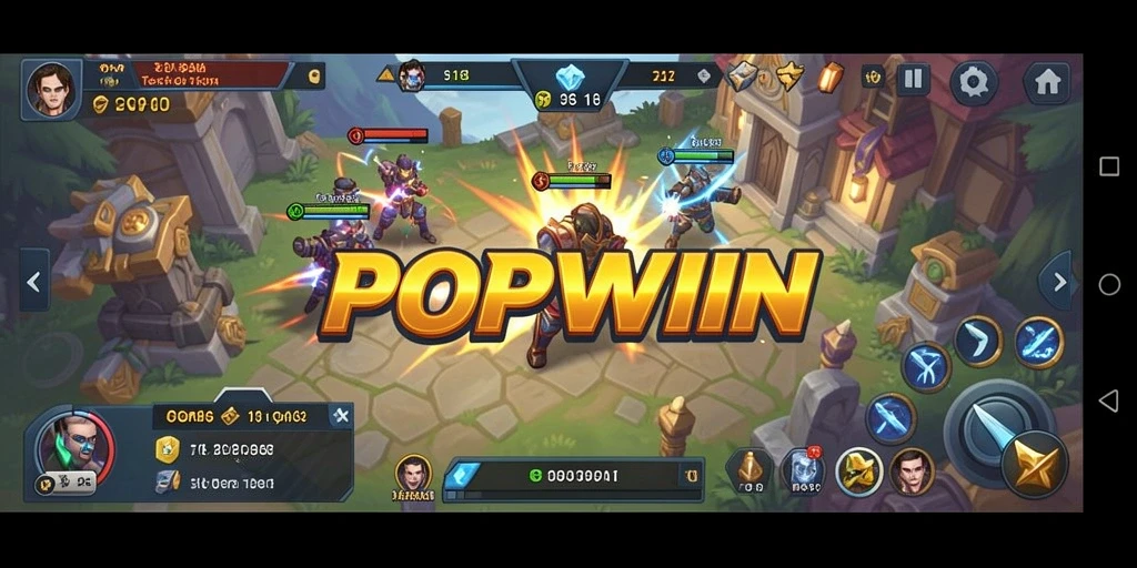 Tampilan gameplay POPWIN yang menakjubkan dalam dunia SLG.