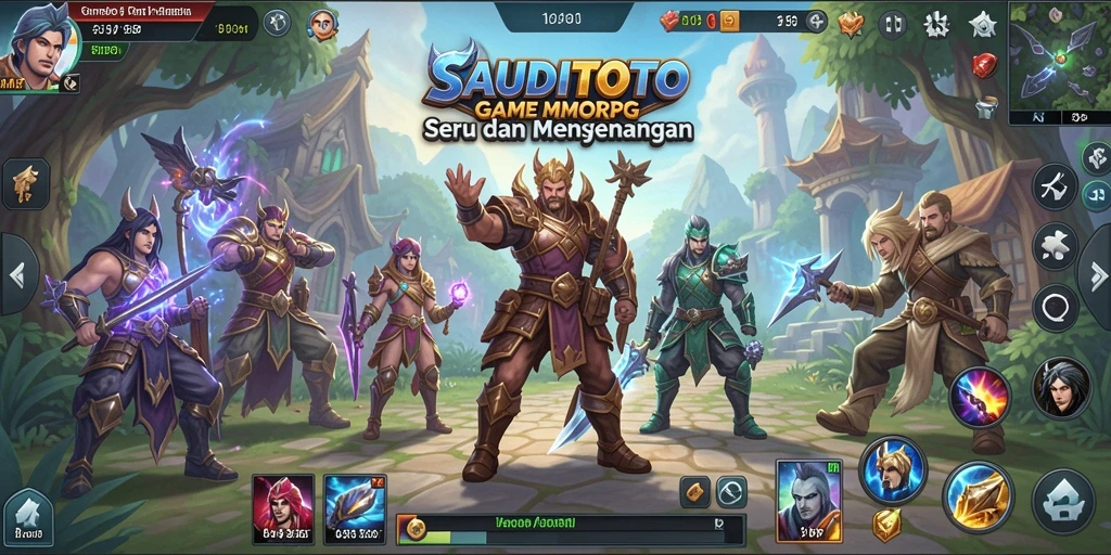 Screenshot gameplay SAUDITOTO menampilkan aksi pertarungan yang seru.