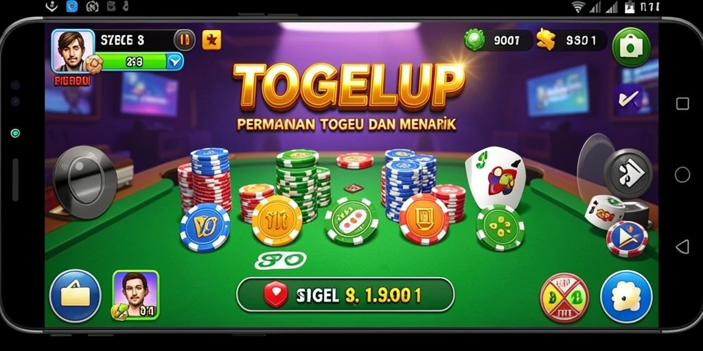 Tampilan gameplay TOGELUP yang menarik dengan fitur togel interaktif.
