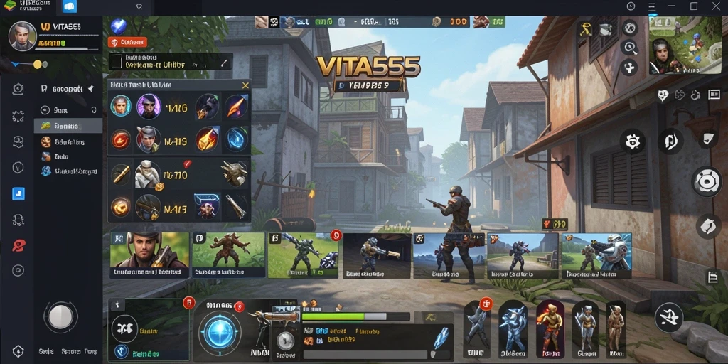 Screenshot utama VITA555 yang memperlihatkan antarmuka pengguna yang ramah.