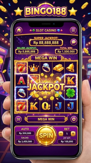 Tampilan antarmuka pengguna bingo188 yang menarik.